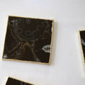 Black Agate - Set of 4 Large Square Coasters | Personalised Momentos